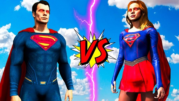 Supergirl i Superman na jednym zdjęciu